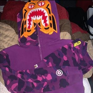 Bape tiger zip up